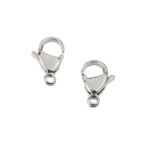 قفل طوطی سایز 15 نقره ای