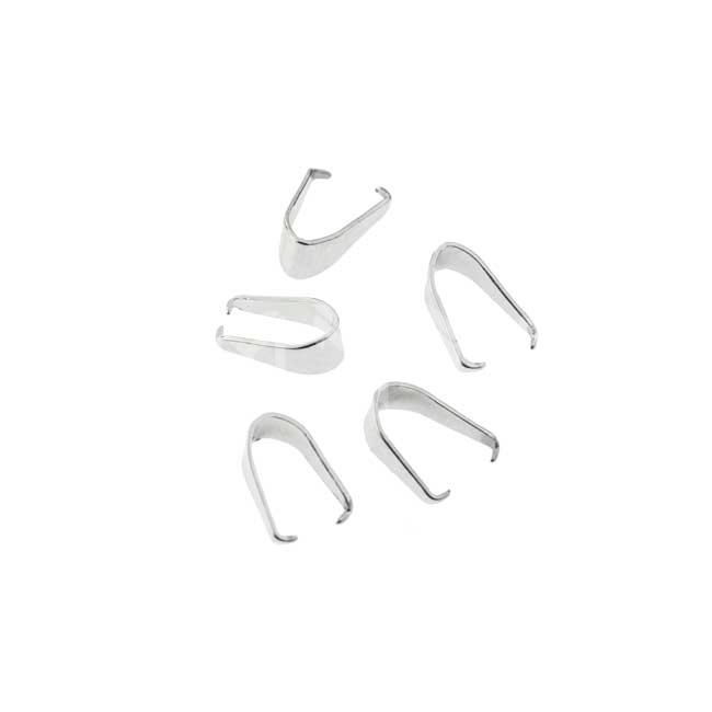 آویز پاپیونی سایز 7×13 نقره ای