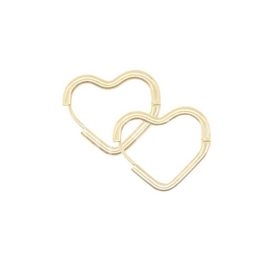 گوشواره قلب طلایی